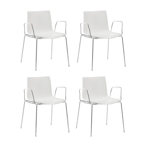 Catifa 46 Armchair unicolored Set Of 4